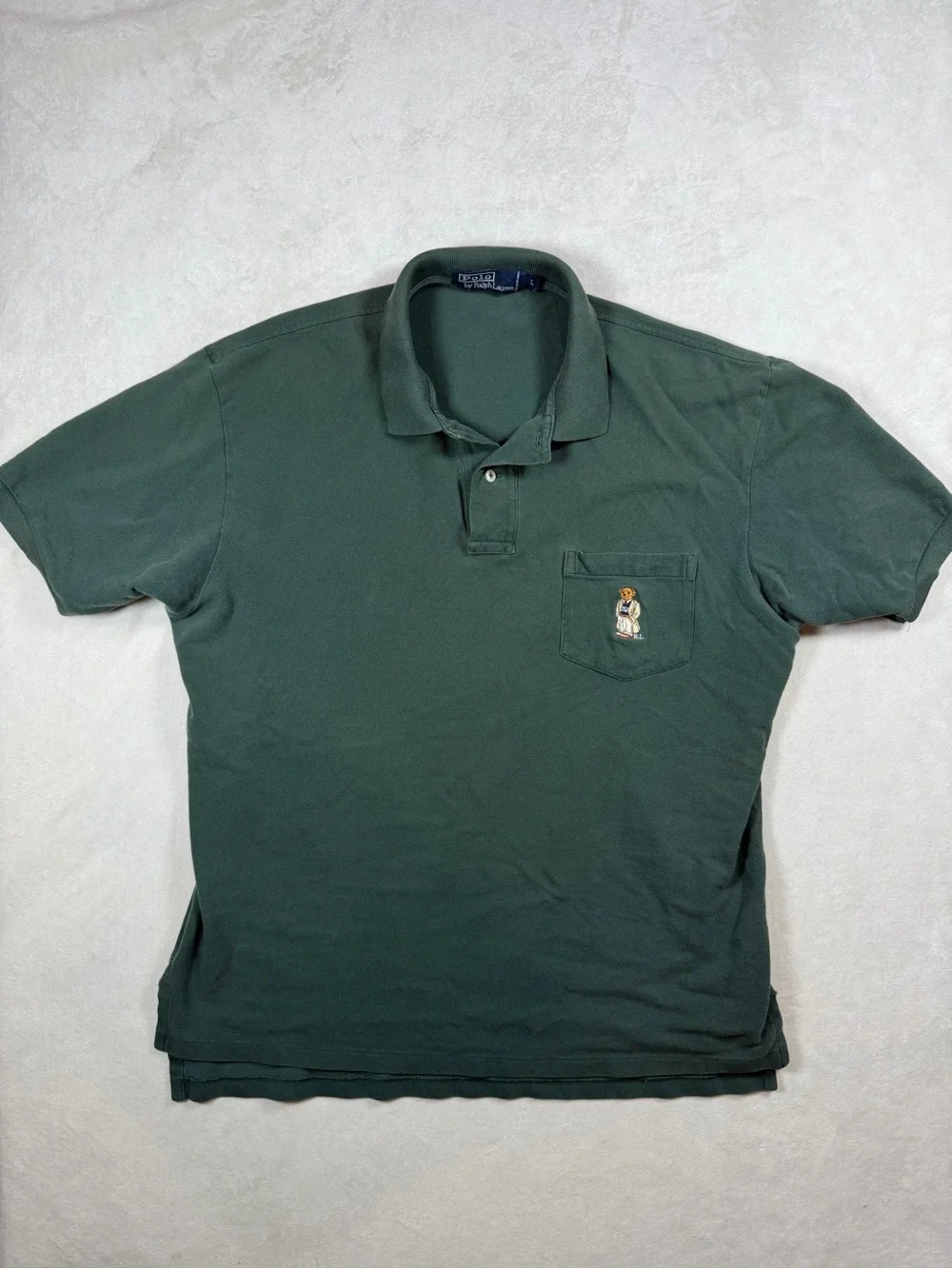 Polo Ralph Lauren Polo Bear Embroidered Dark Green Polo Embroidered Bear Pocket
